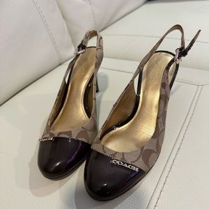 Coach slingback sz 7